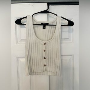 Forever 21 a white Sweater Tank Top